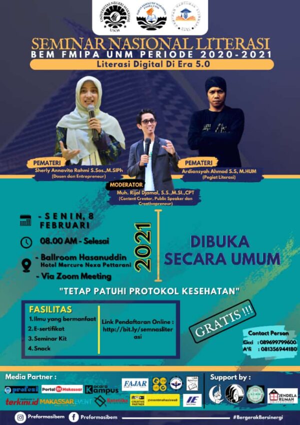 BEM FMIPA UNM Gelar Seminar Nasional bertajuk Literasi - Fakultas ...