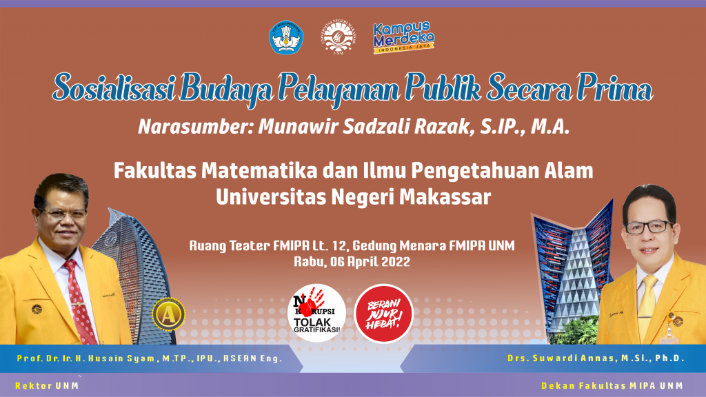 Sosialisasi Budaya Pelayanan Publik Secara Prima Di FMIPA UNM ...